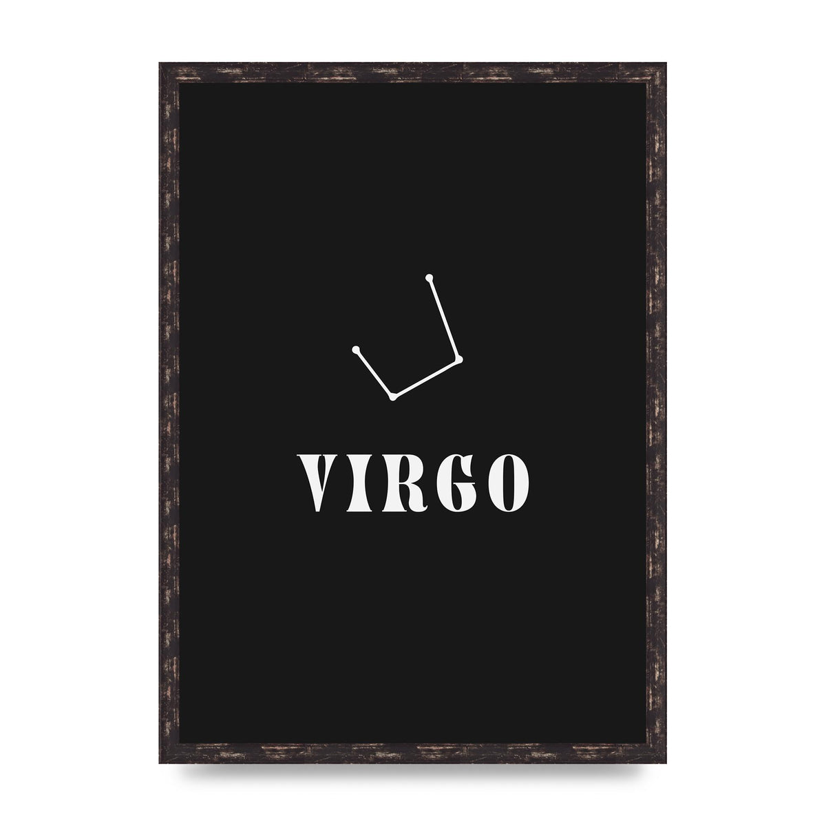 Minimalist Horoscope Star Sign Series Virgo Printed Poster - A2 framed