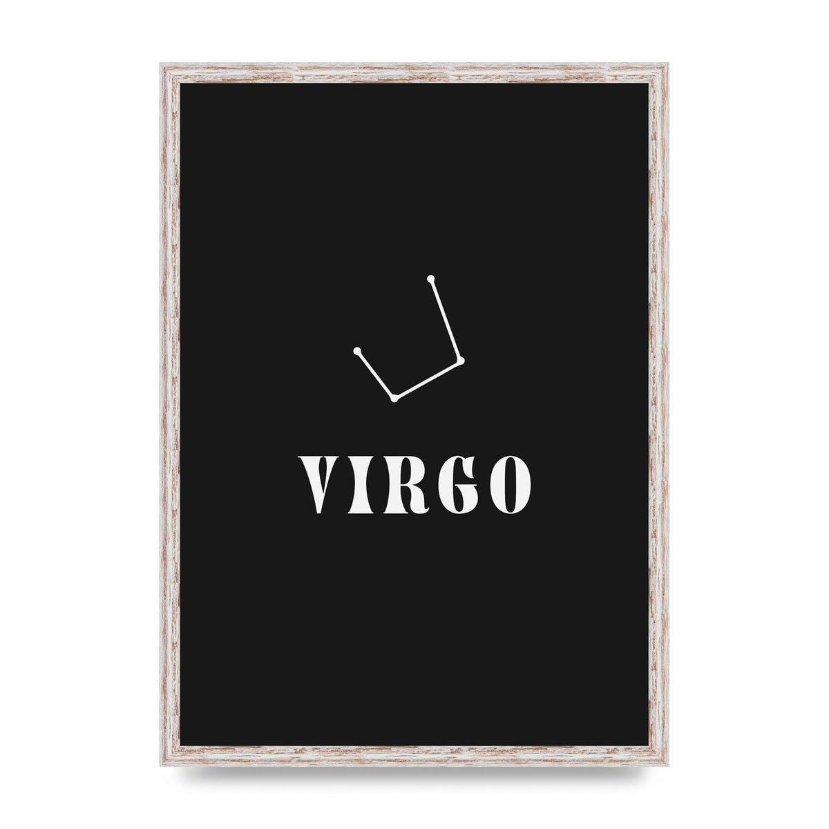 Minimalist Horoscope Star Sign Series Virgo Printed Poster - A2 framed