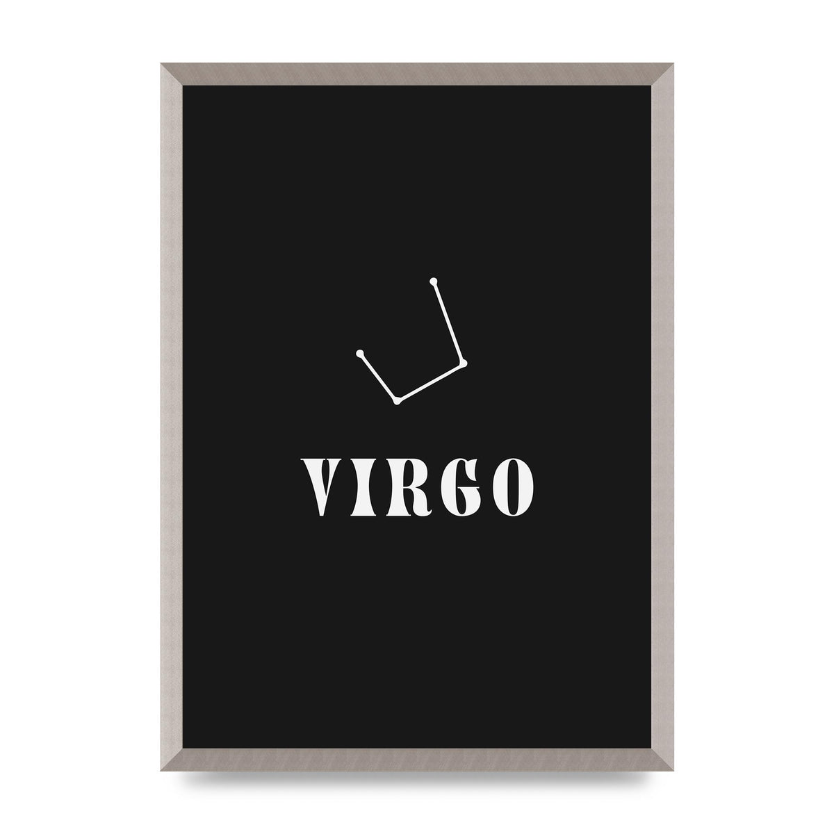 Minimalist Horoscope Star Sign Series Virgo Printed Poster - A2 framed