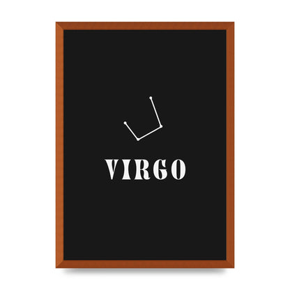 Minimalist Horoscope Star Sign Series Virgo Printed Poster - A2 framed