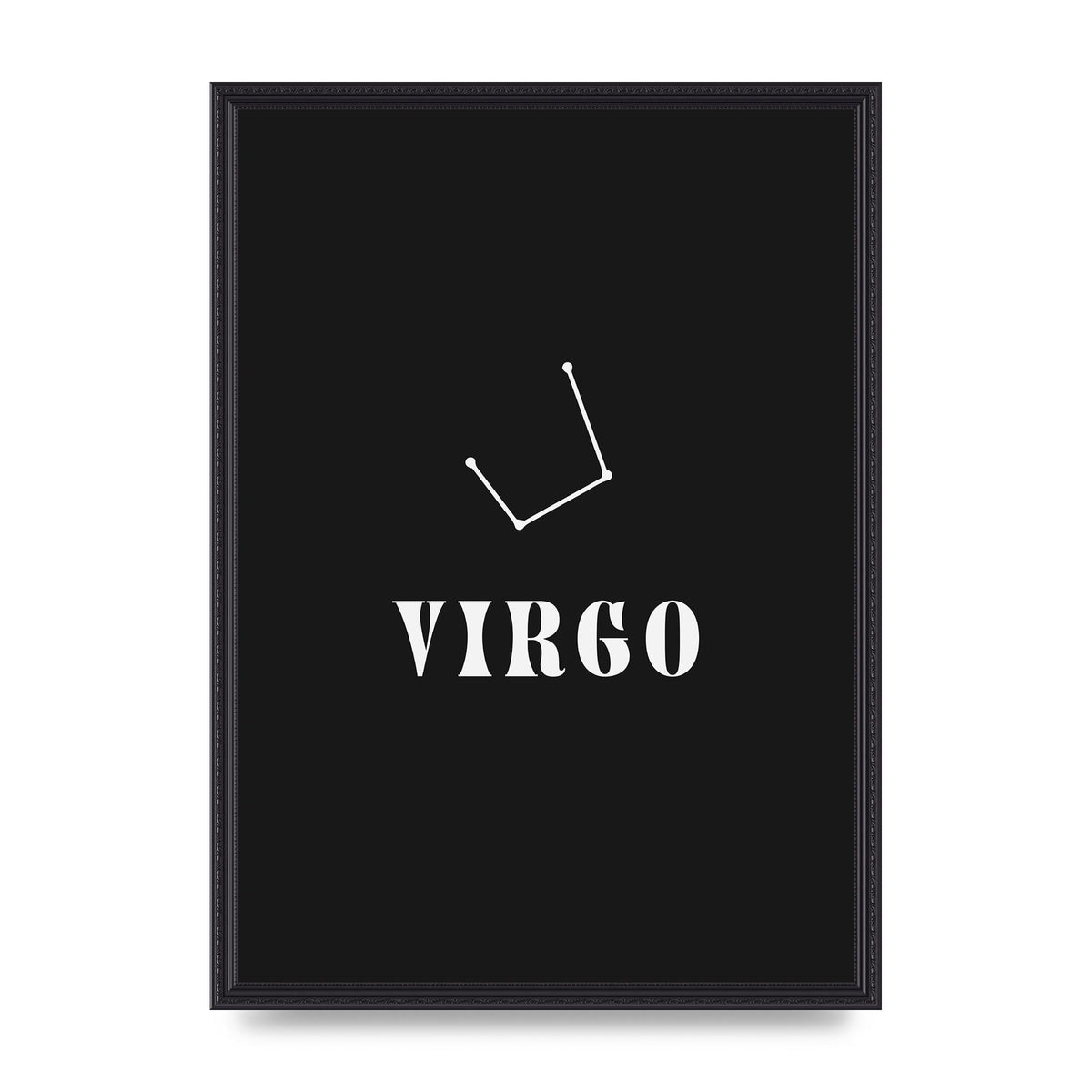 Minimalist Horoscope Star Sign Series Virgo Printed Poster - A2 framed