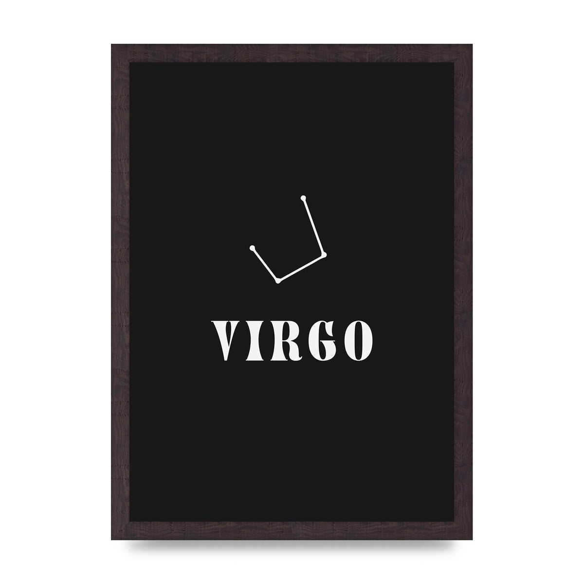 Minimalist Horoscope Star Sign Series Virgo Printed Poster - A3 framed