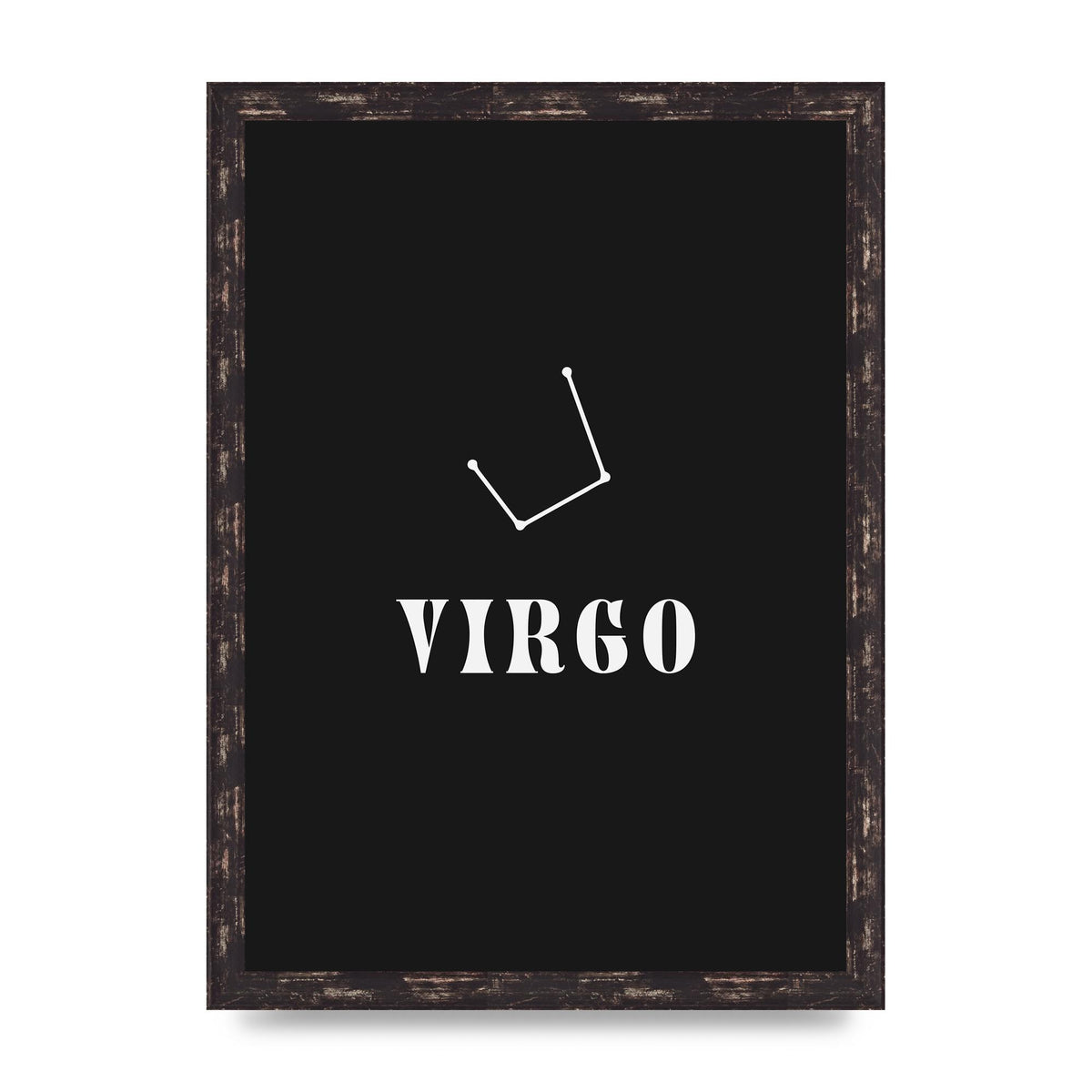 Minimalist Horoscope Star Sign Series Virgo Printed Poster - A3 framed