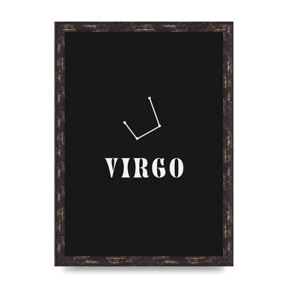 Minimalist Horoscope Star Sign Series Virgo Printed Poster - A3 framed
