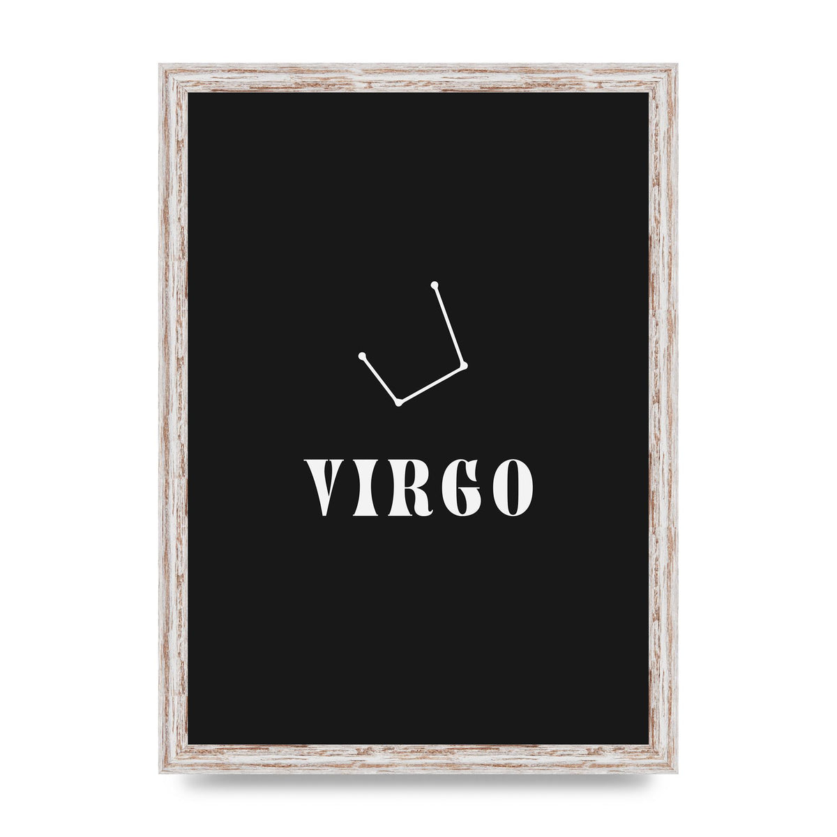 Minimalist Horoscope Star Sign Series Virgo Printed Poster - A3 framed