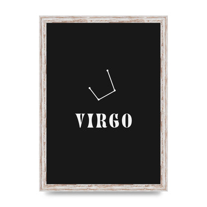 Minimalist Horoscope Star Sign Series Virgo Printed Poster - A3 framed