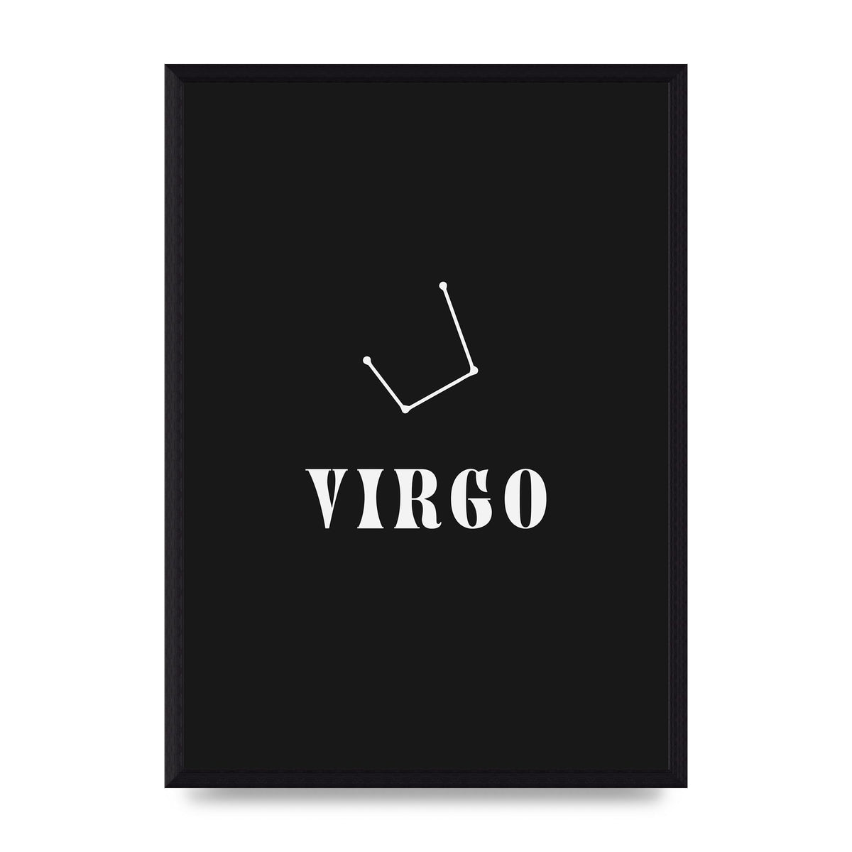Minimalist Horoscope Star Sign Series Virgo Printed Poster - A3 framed