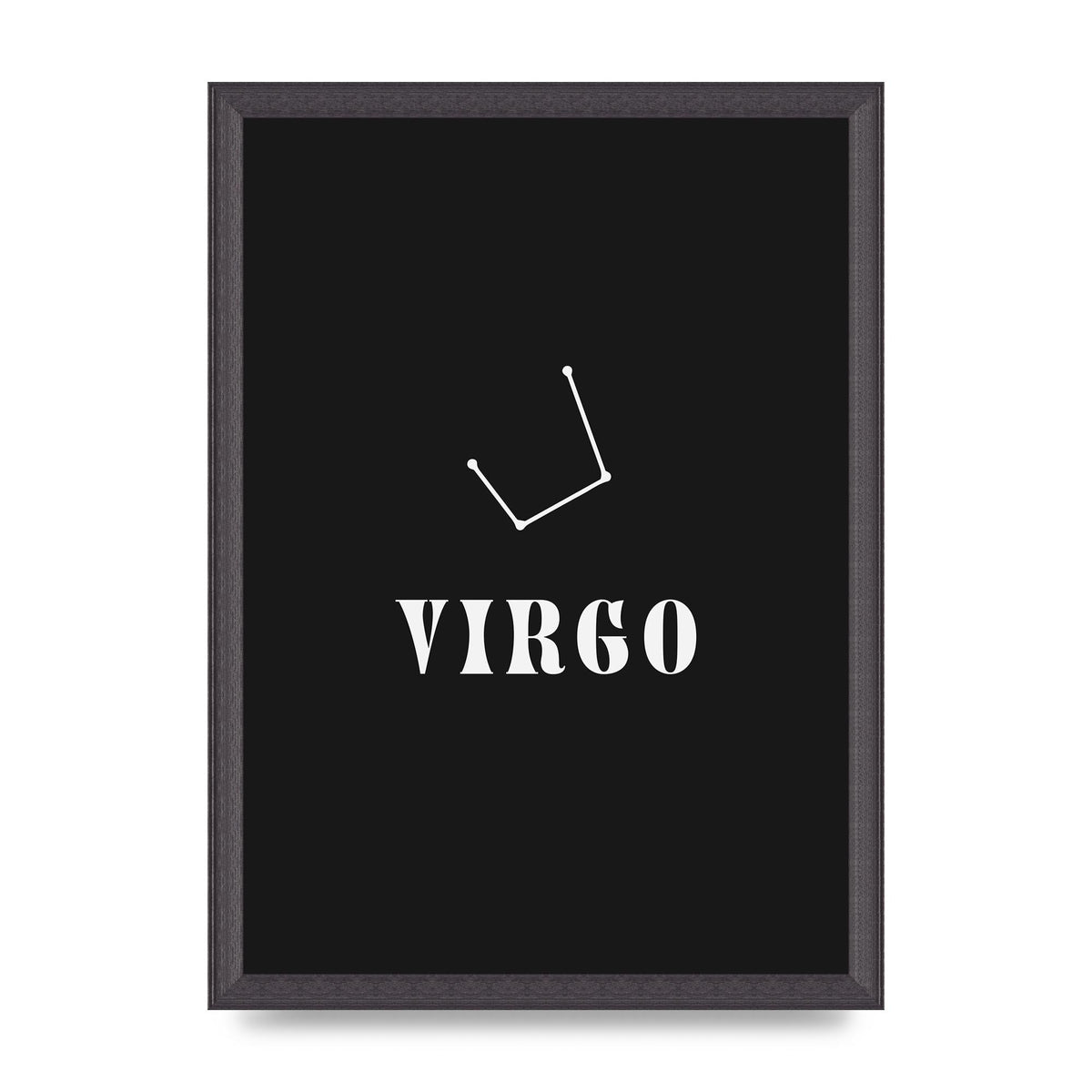 Minimalist Horoscope Star Sign Series Virgo Printed Poster - A3 framed