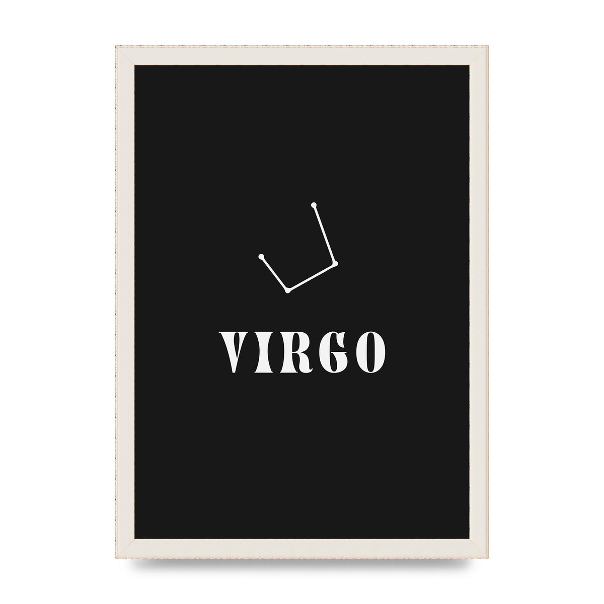 Minimalist Horoscope Star Sign Series Virgo Printed Poster - A3 framed