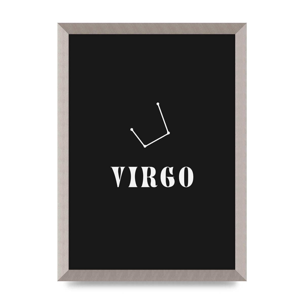 Minimalist Horoscope Star Sign Series Virgo Printed Poster - A3 framed