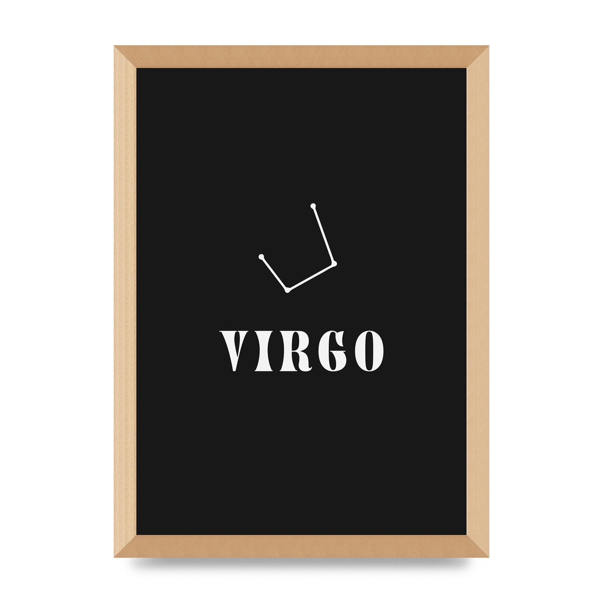 Minimalist Horoscope Star Sign Series Virgo Printed Poster - A3 framed