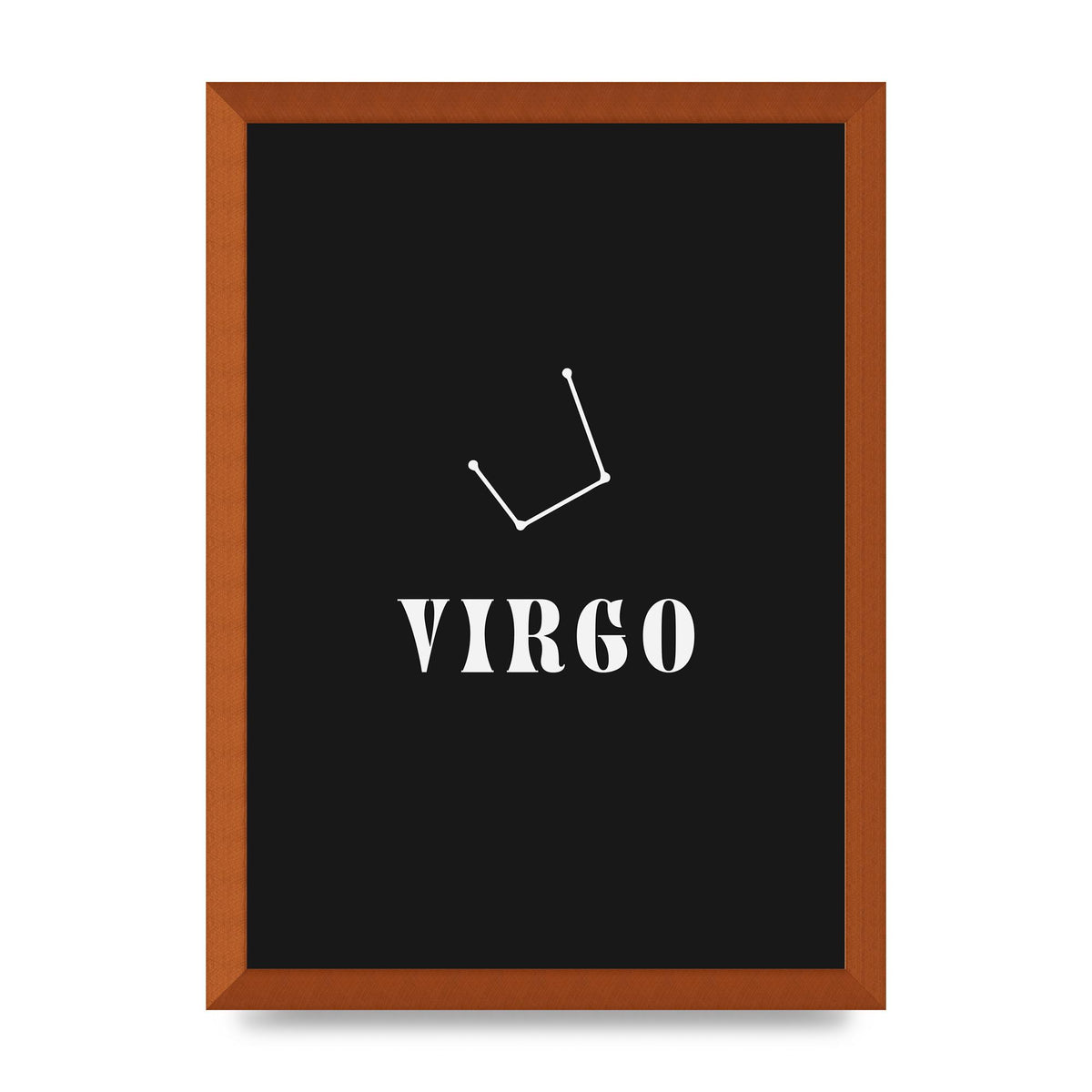 Minimalist Horoscope Star Sign Series Virgo Printed Poster - A3 framed