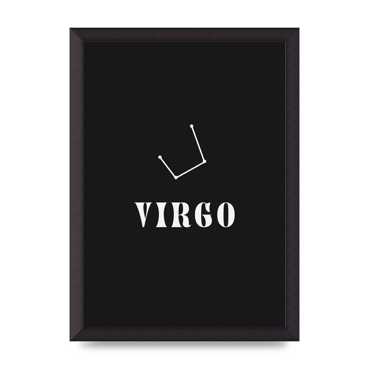 Minimalist Horoscope Star Sign Series Virgo Printed Poster - A3 framed