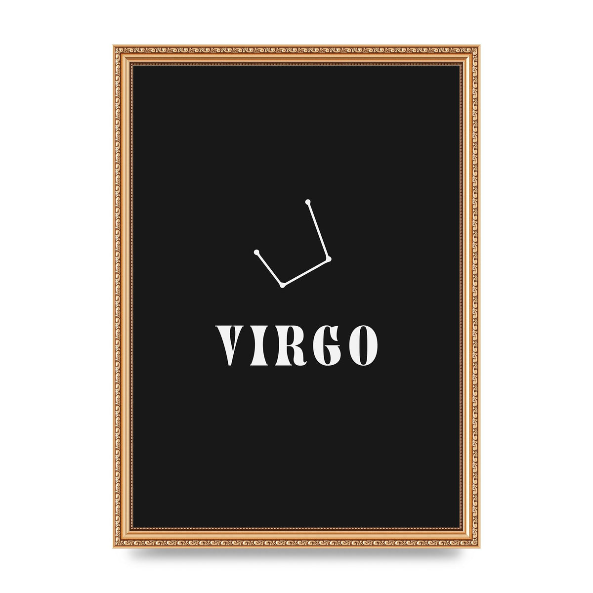Minimalist Horoscope Star Sign Series Virgo Printed Poster - A3 framed