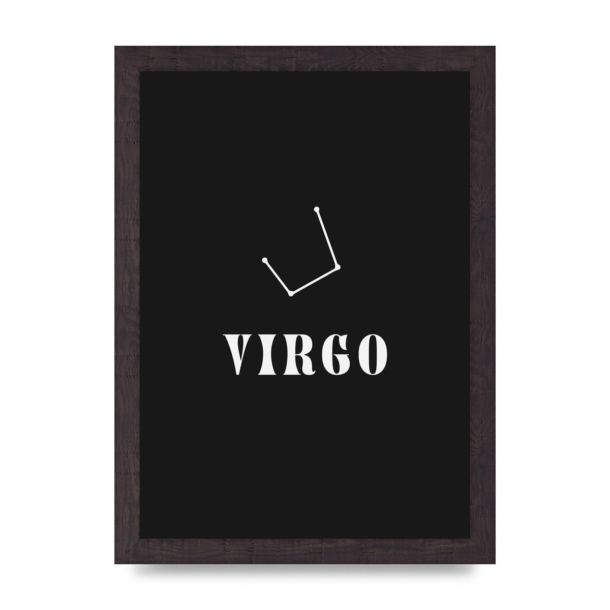 Minimalist Horoscope Star Sign Series Virgo Printed Poster - A4 framed