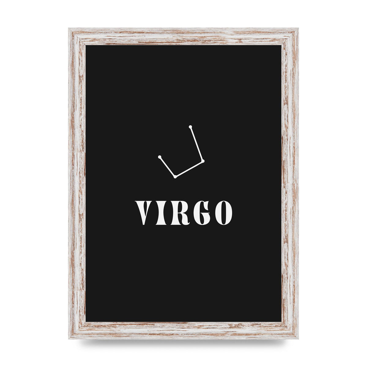 Minimalist Horoscope Star Sign Series Virgo Printed Poster - A4 framed