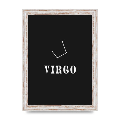 Minimalist Horoscope Star Sign Series Virgo Printed Poster - A4 framed