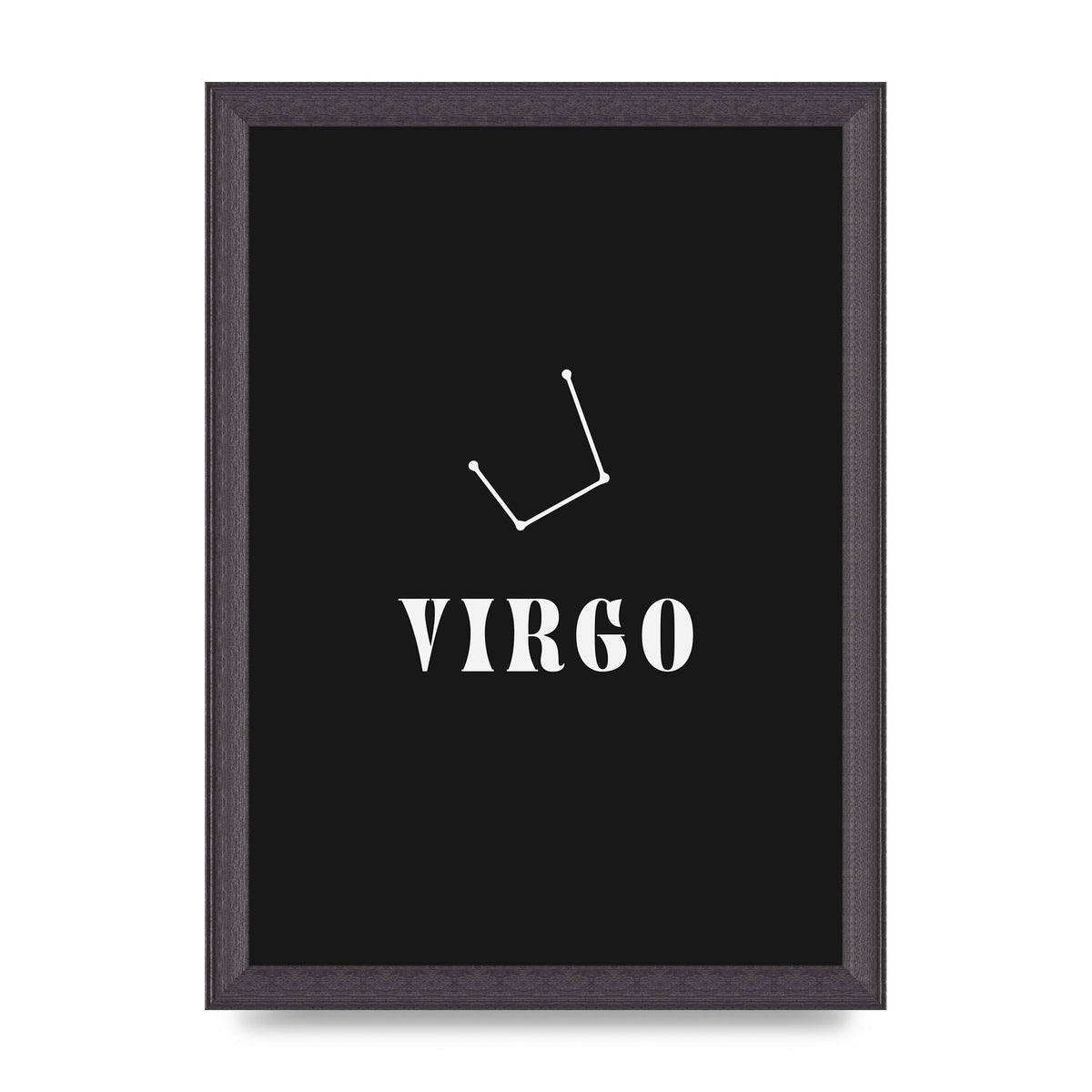 Minimalist Horoscope Star Sign Series Virgo Printed Poster - A4 framed