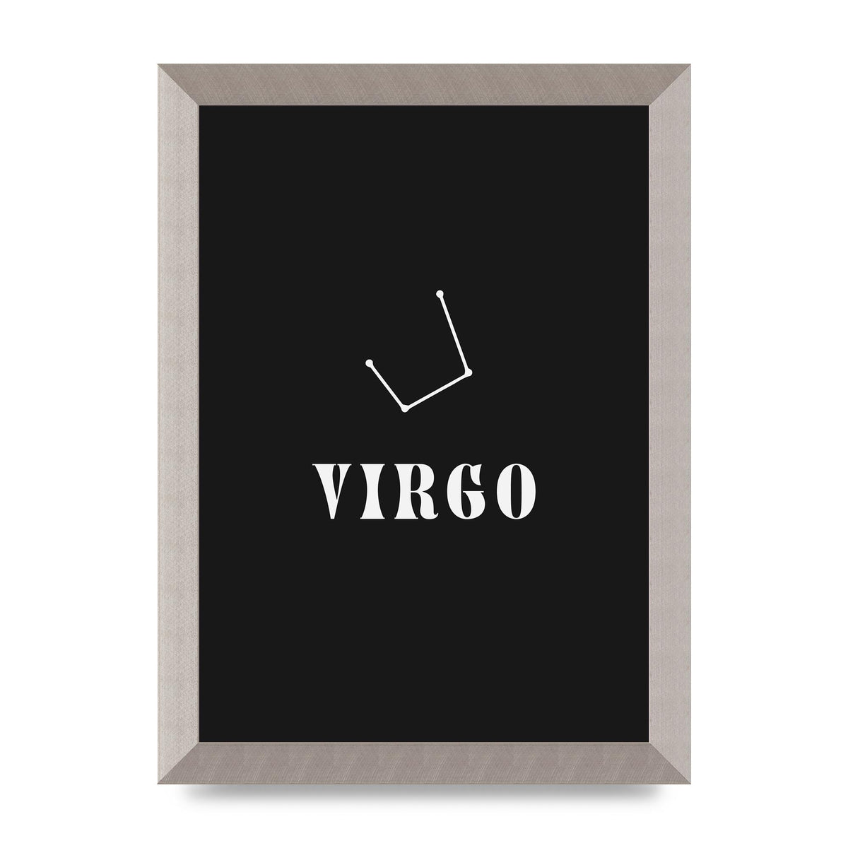 Minimalist Horoscope Star Sign Series Virgo Printed Poster - A4 framed