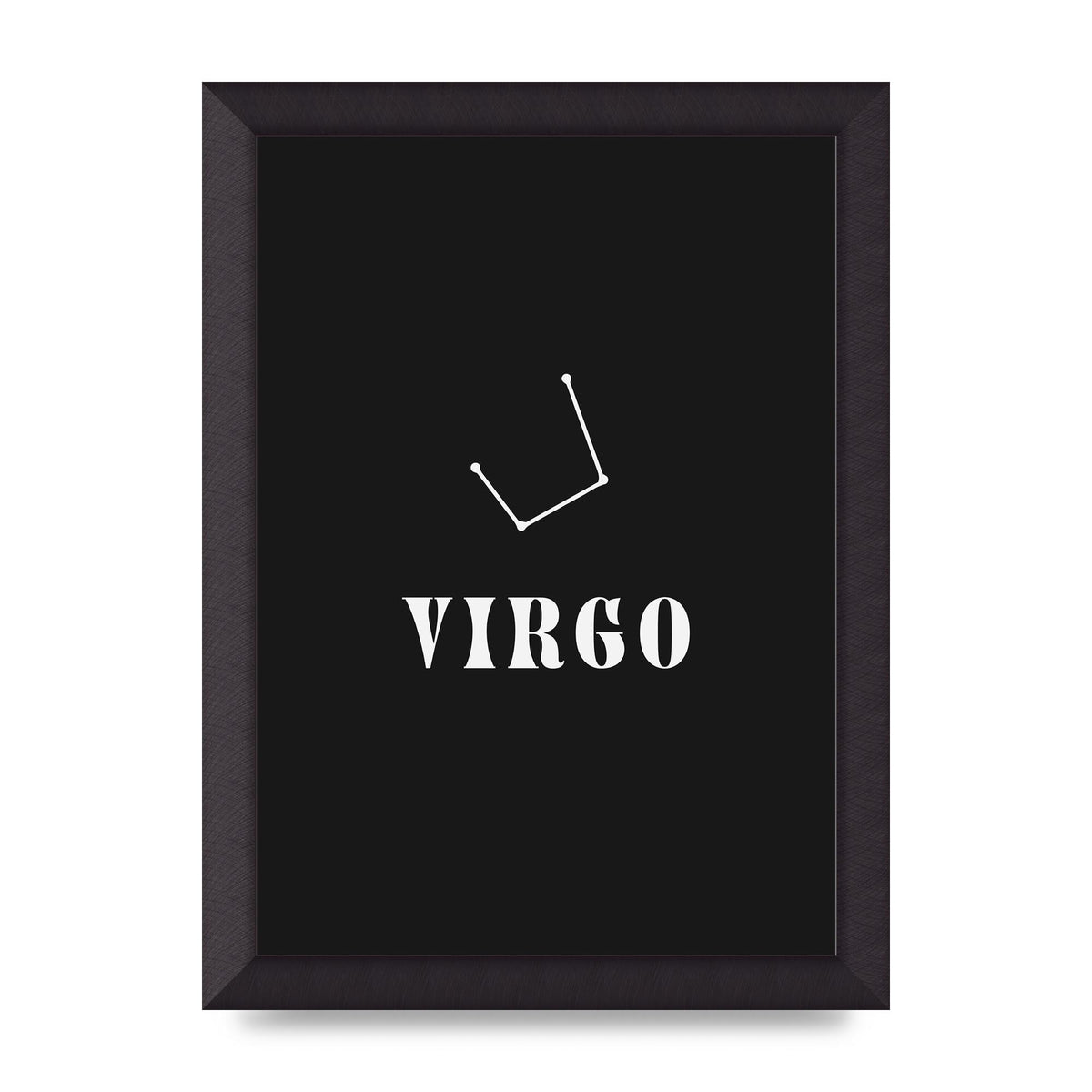 Minimalist Horoscope Star Sign Series Virgo Printed Poster - A4 framed