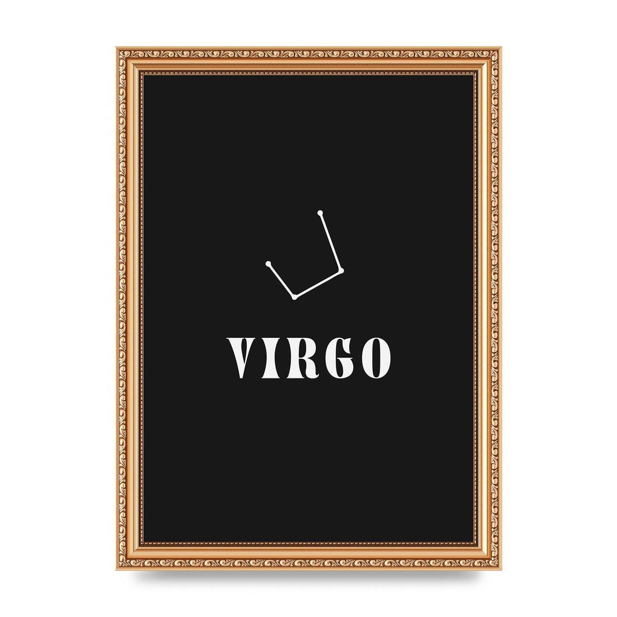 Minimalist Horoscope Star Sign Series Virgo Printed Poster - A4 framed
