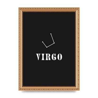 Minimalist Horoscope Star Sign Series Virgo Printed Poster - A4 framed
