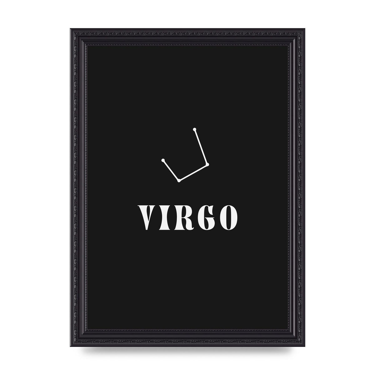 Minimalist Horoscope Star Sign Series Virgo Printed Poster - A4 framed
