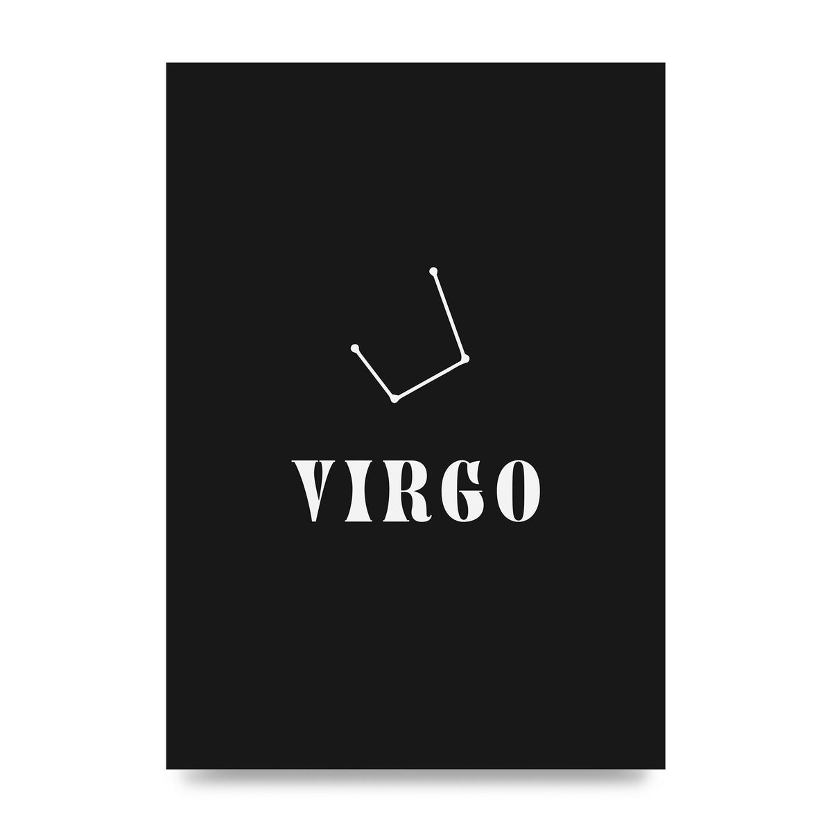 Minimalist Horoscope Star Sign Series Virgo Printed Poster - unframed print