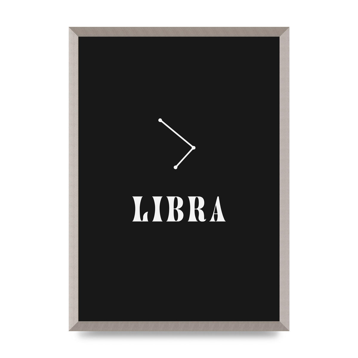 Minimalist Horoscope Star Sign Series Libra Wall Art - A2 framed