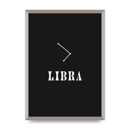 Minimalist Horoscope Star Sign Series Libra Wall Art - A2 framed