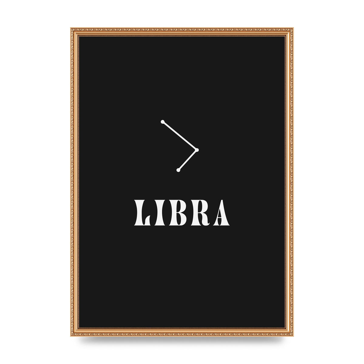 Minimalist Horoscope Star Sign Series Libra Wall Art - A2 framed
