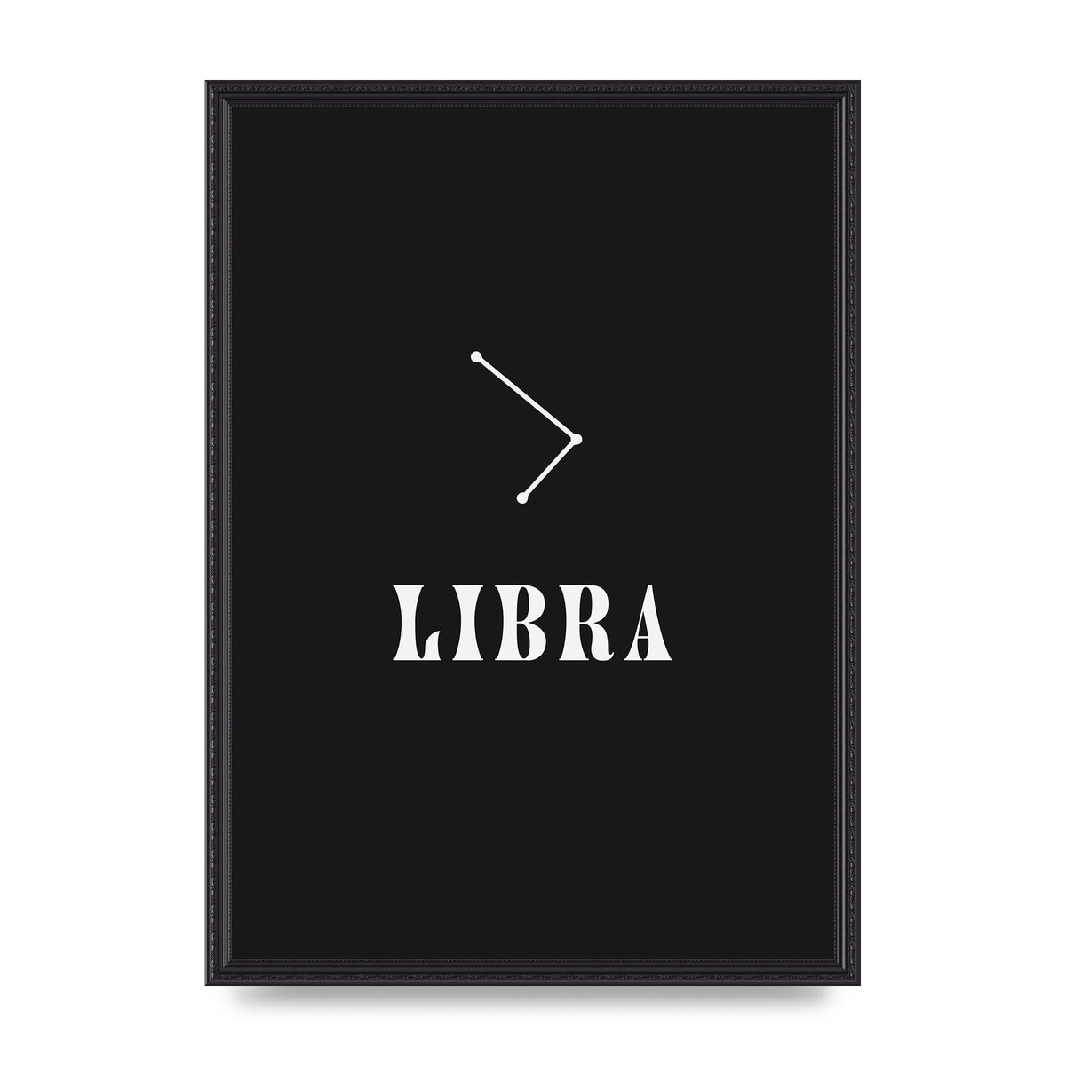Minimalist Horoscope Star Sign Series Libra Wall Art - A2 framed