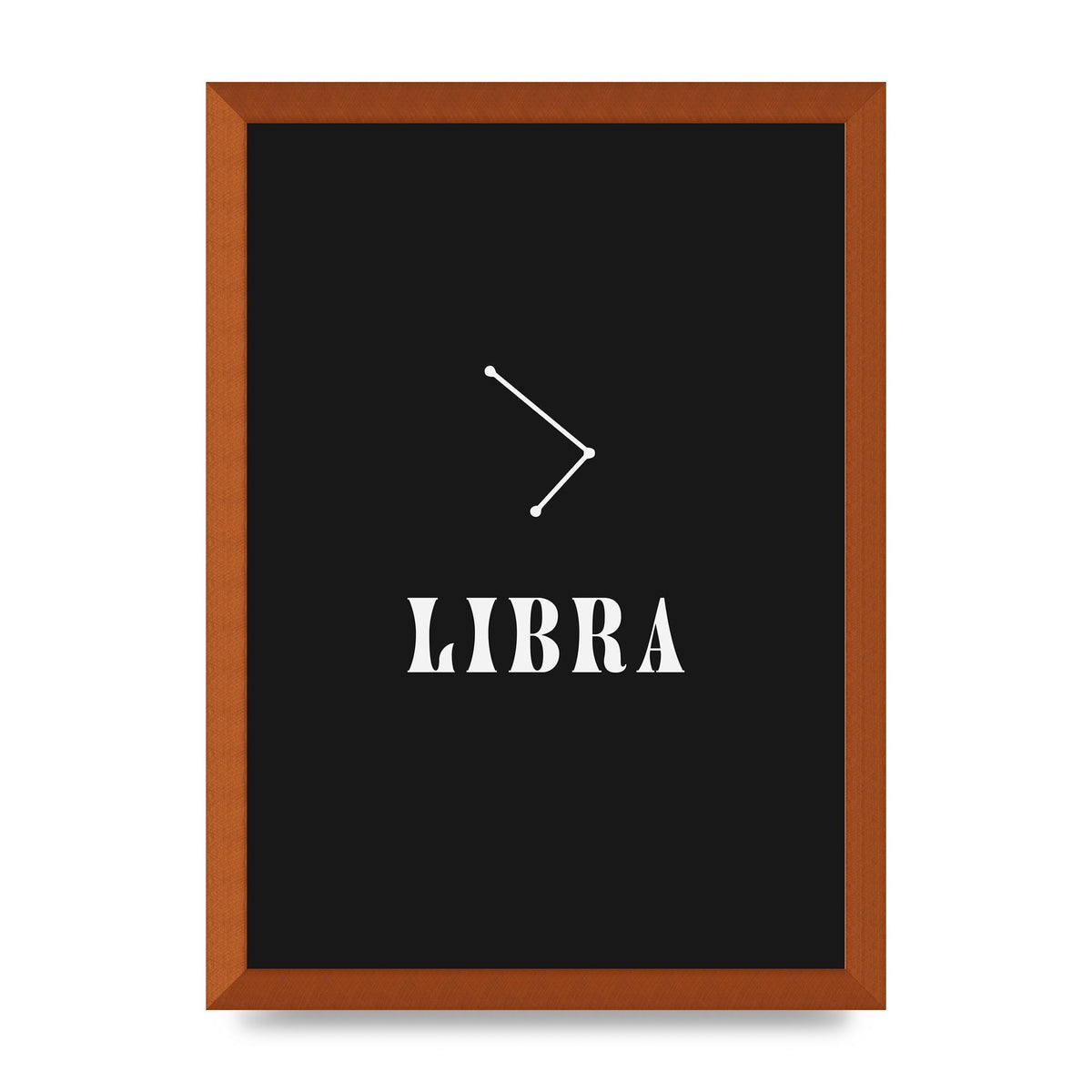 Minimalist Horoscope Star Sign Series Libra Wall Art - A3 framed