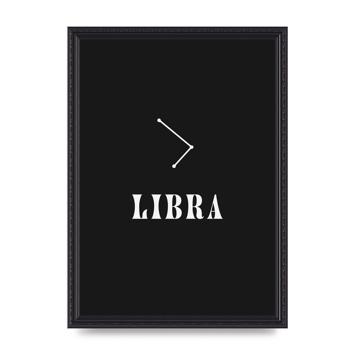 Minimalist Horoscope Star Sign Series Libra Wall Art - A3 framed