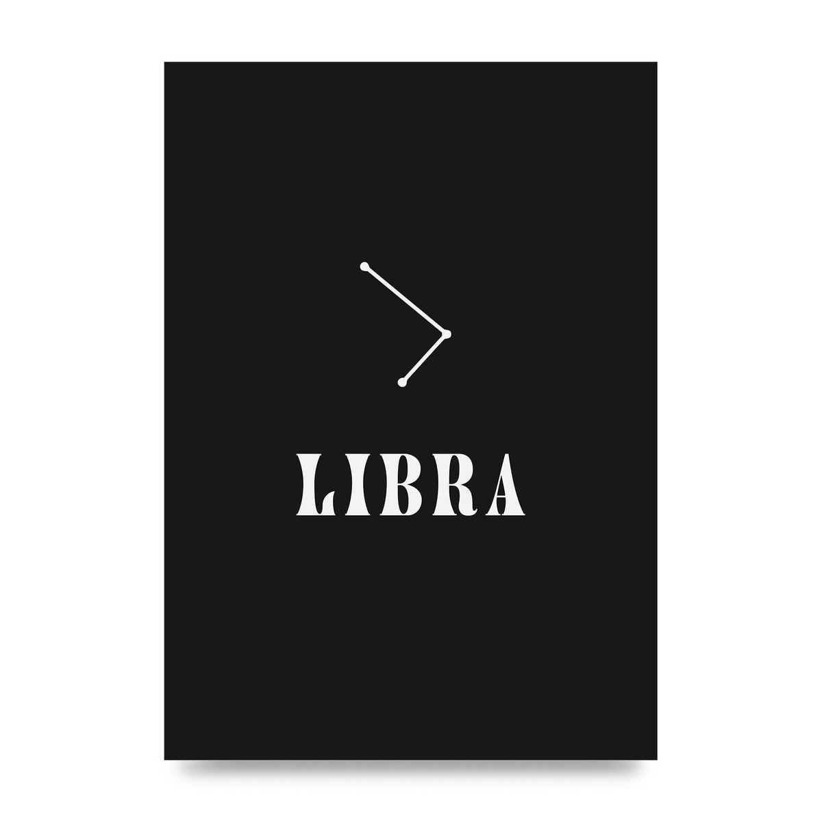 Minimalist Horoscope Star Sign Series Libra Wall Art - unframed print