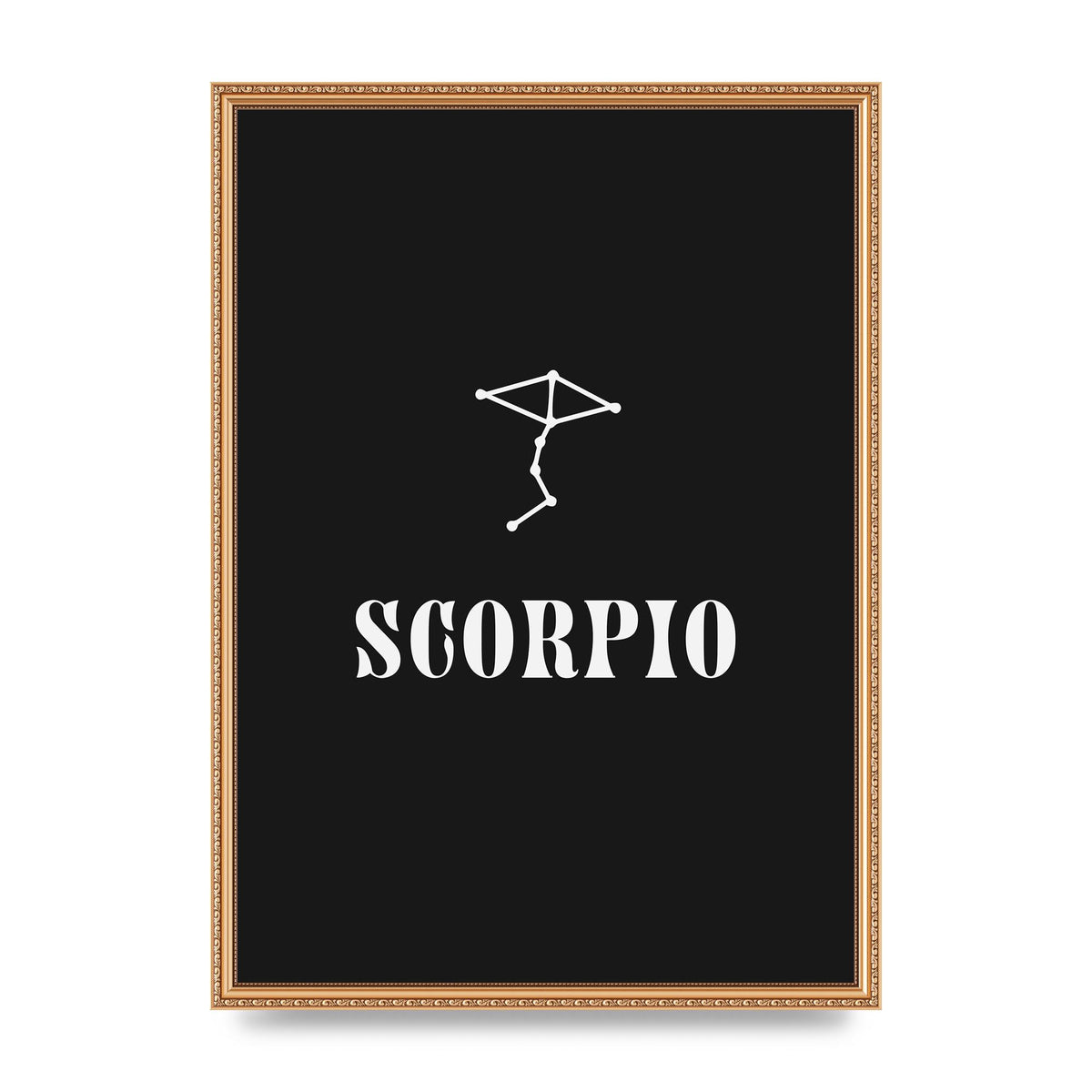 Minimalist Horoscope Star Sign Series Scorpio Art For The Home - A2 framed
