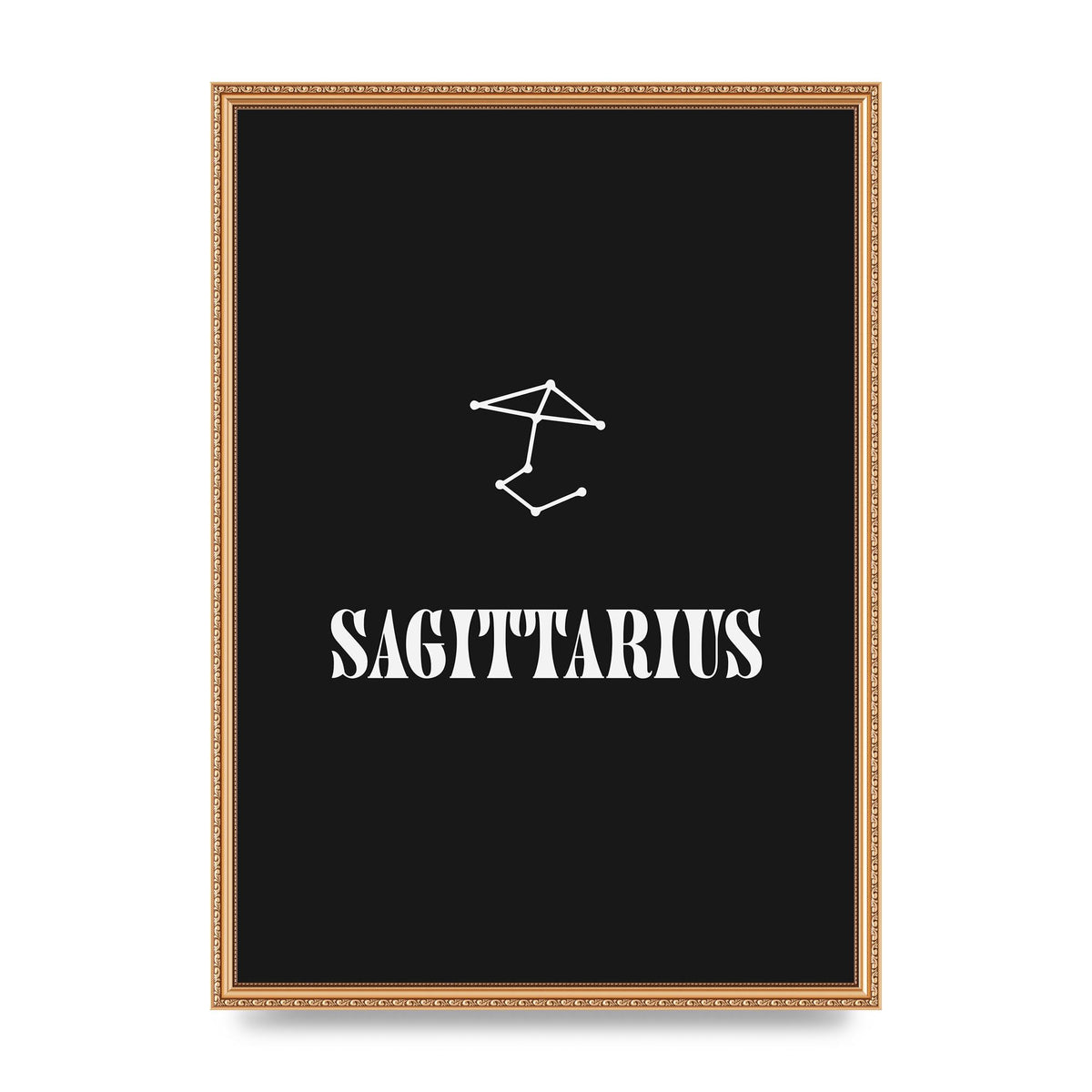 Minimalist Horoscope Star Sign Series Sagittarius Printed Poster - A2 framed