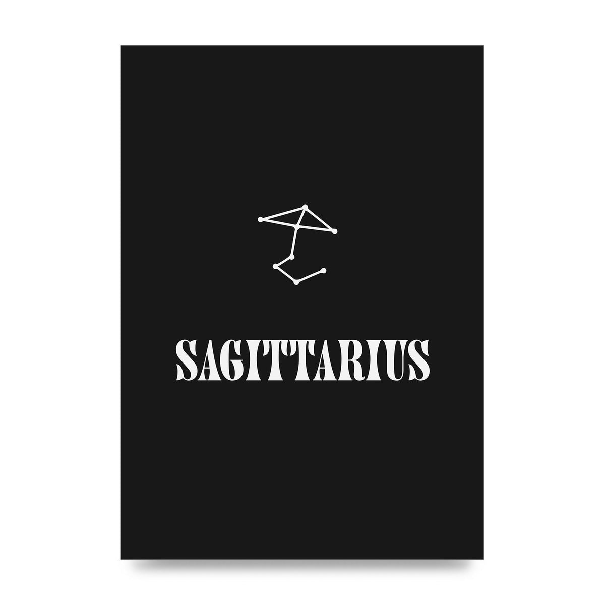 Minimalist Horoscope Star Sign Series Sagittarius Printed Poster - unframed print