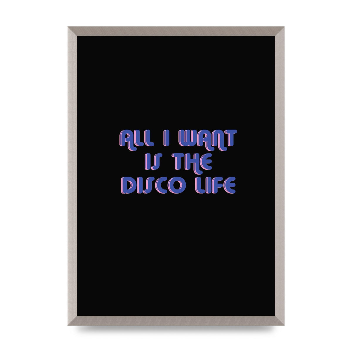 Disco Life Retro" Wall Art - A2 framed