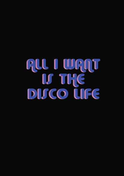 Disco Life Retro" Wall Art - detail