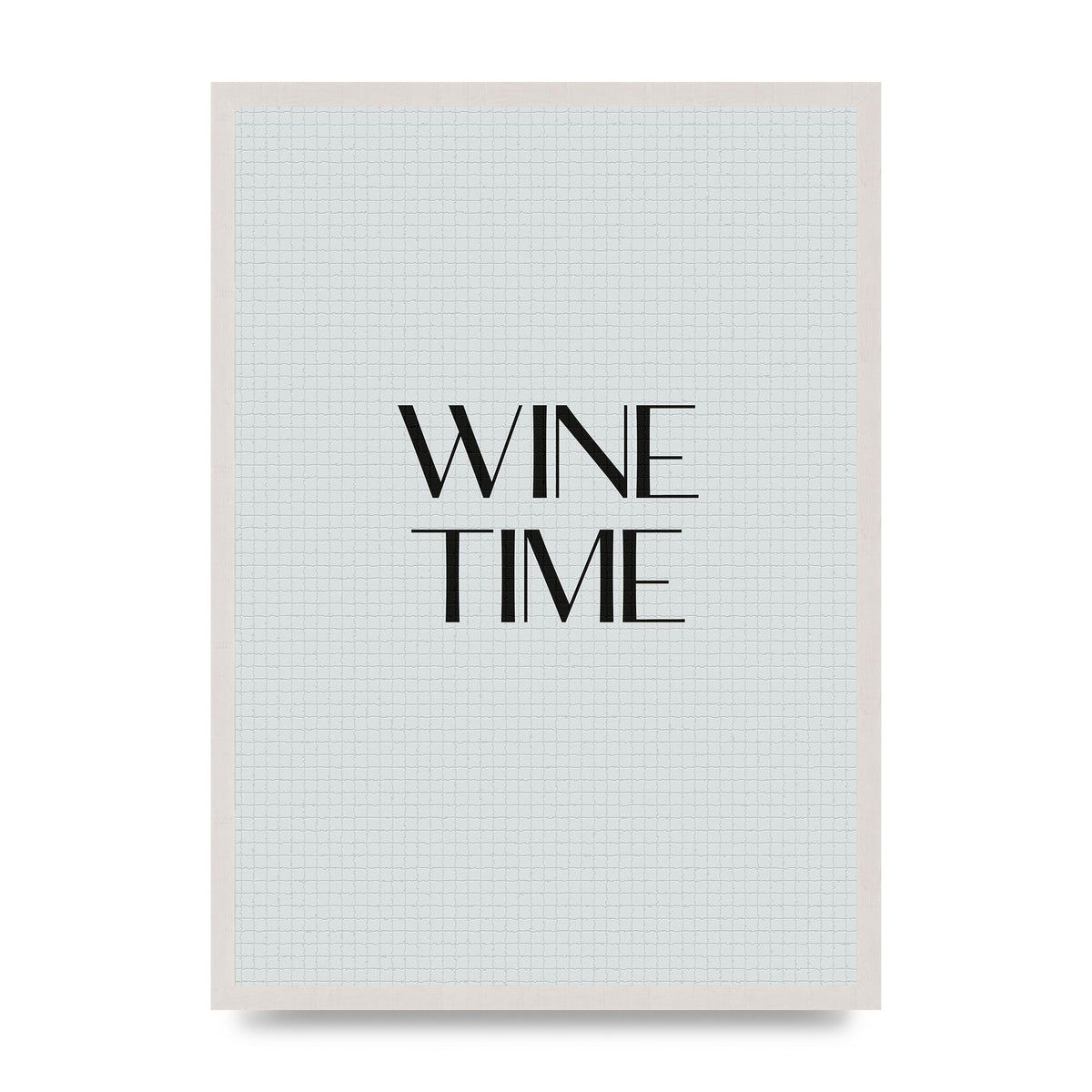 Wine Time Minimalist Mosaic Wall Art - A2 framed