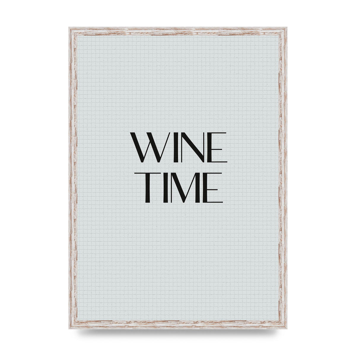 Wine Time Minimalist Mosaic Wall Art - A2 framed