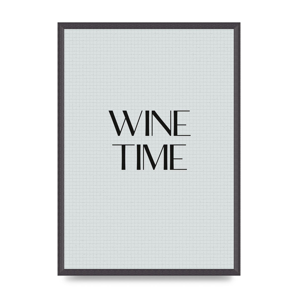 Wine Time Minimalist Mosaic Wall Art - A2 framed