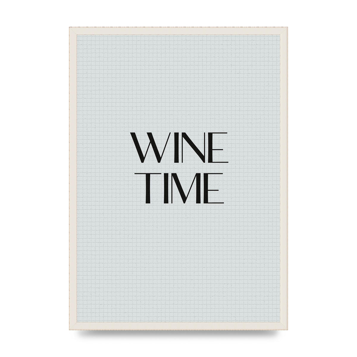 Wine Time Minimalist Mosaic Wall Art - A2 framed