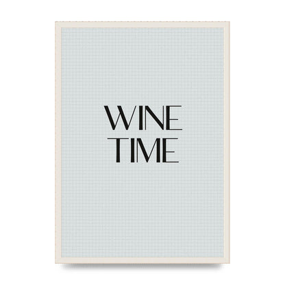 Wine Time Minimalist Mosaic Wall Art - A2 framed