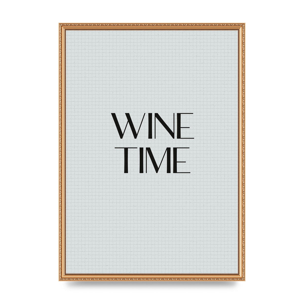 Wine Time Minimalist Mosaic Wall Art - A2 framed