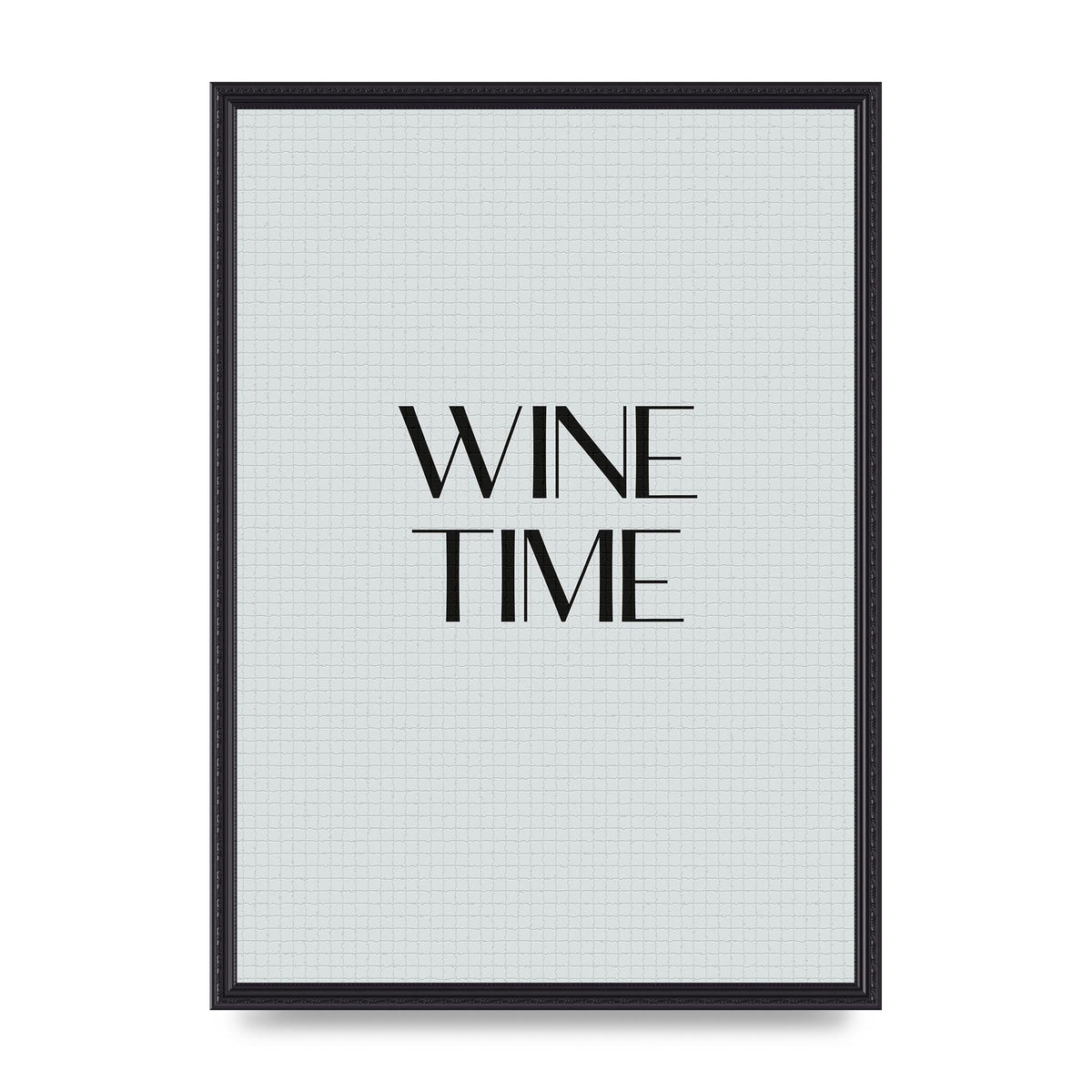Wine Time Minimalist Mosaic Wall Art - A2 framed