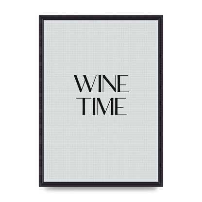 Wine Time Minimalist Mosaic Wall Art - A2 framed