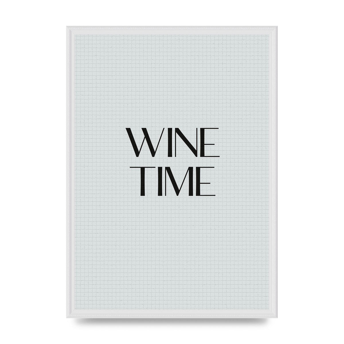 Wine Time Minimalist Mosaic Wall Art - A2 framed