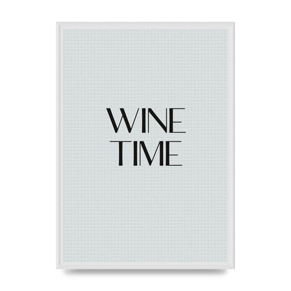 Wine Time Minimalist Mosaic Wall Art - A2 framed